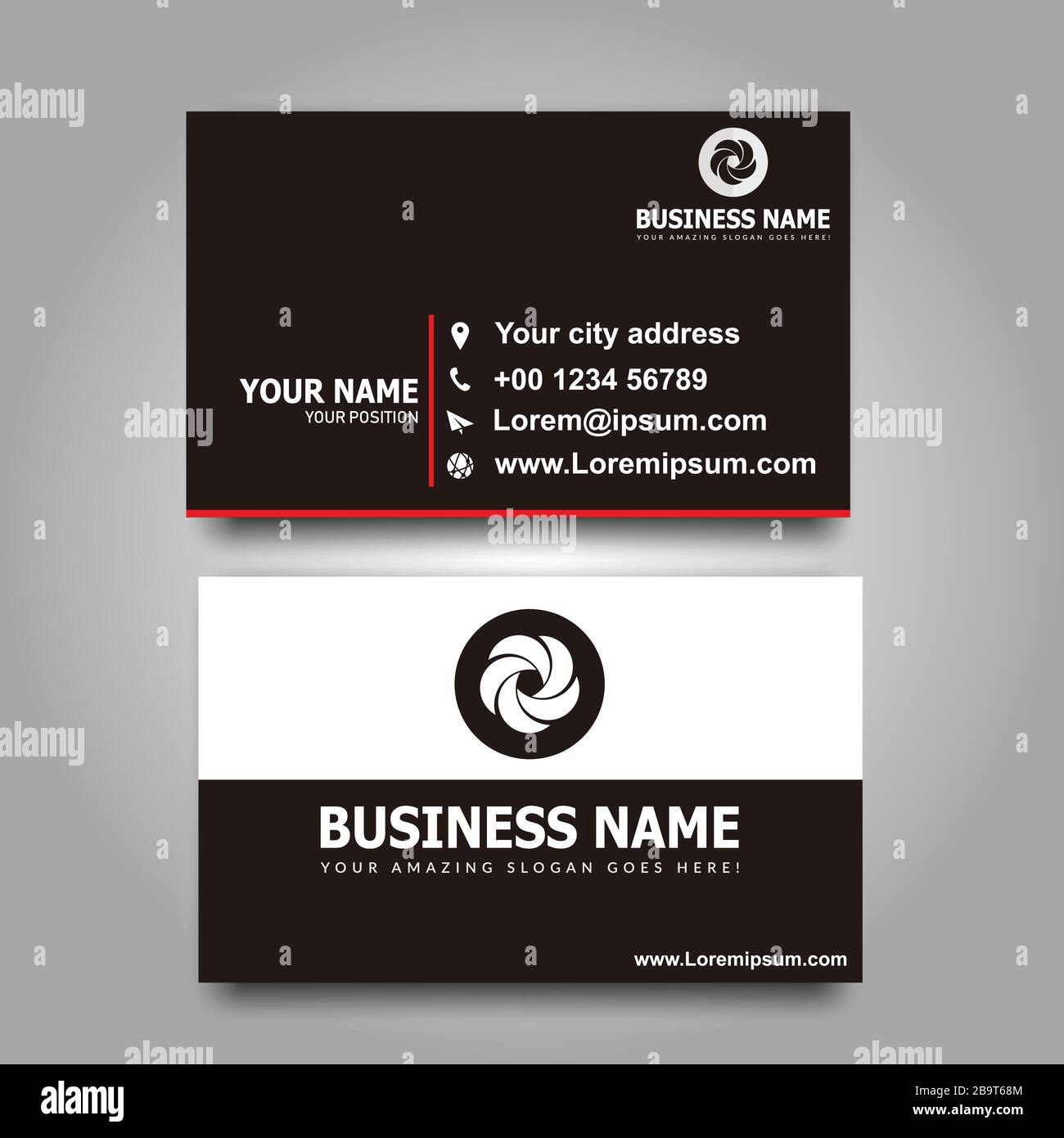 Creative modern business card template Stock Vector