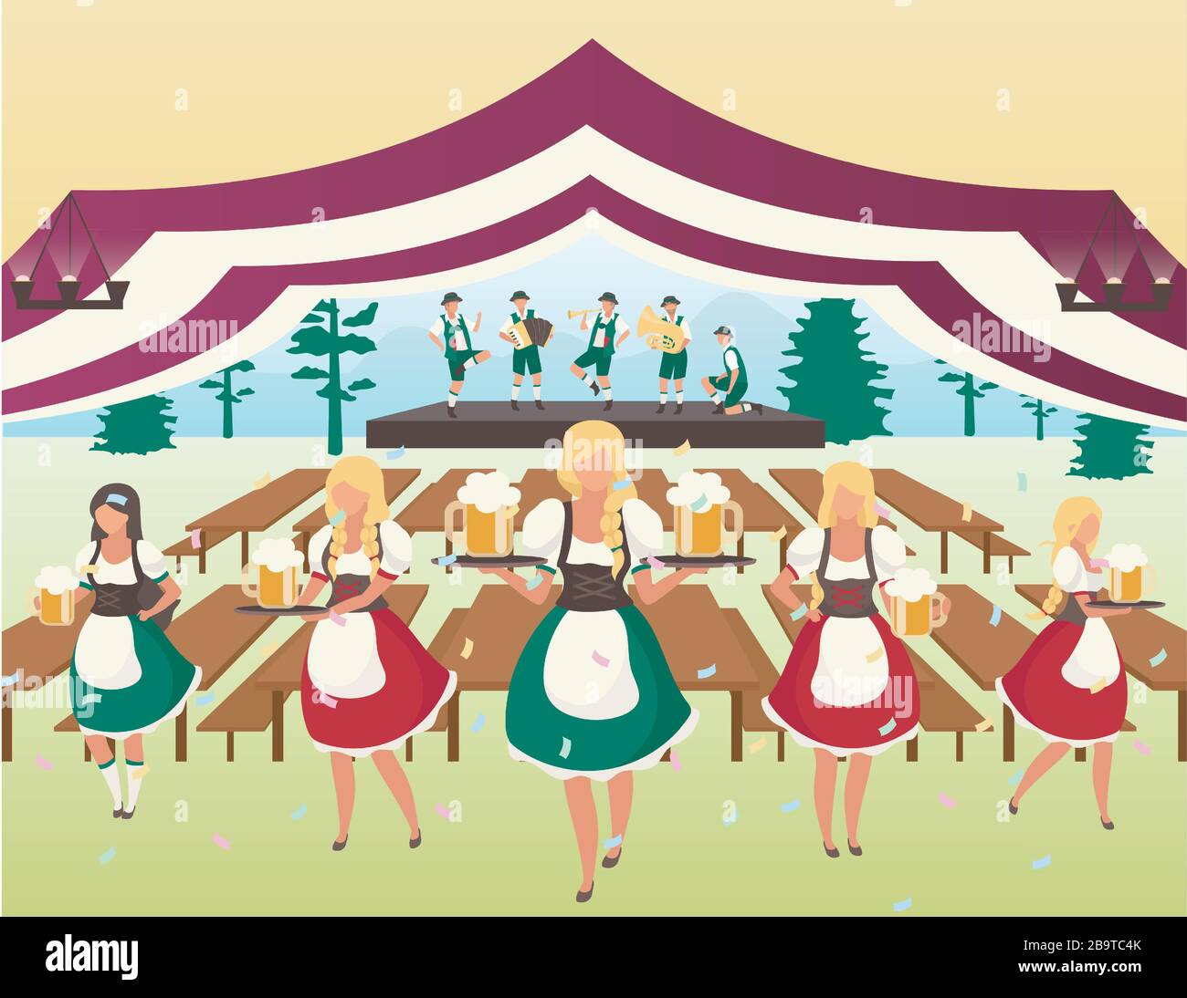 Oktoberfest flat vector illustration Stock Vector Image & Art - Alamy