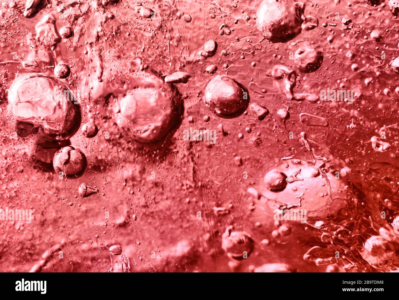Abstract, liquid light red paint metallic background Stock Photo - Alamy
