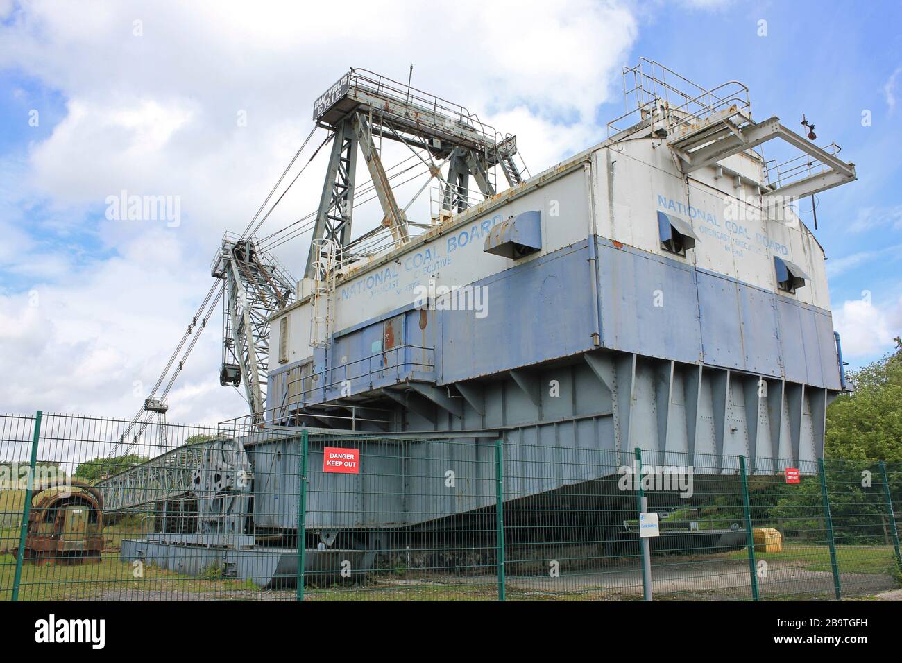 'Oddball', a Bucyrus Erie BE 1150 Walking Dragline Excavator, which was used in opencast/surface coal mining. Stock Photo