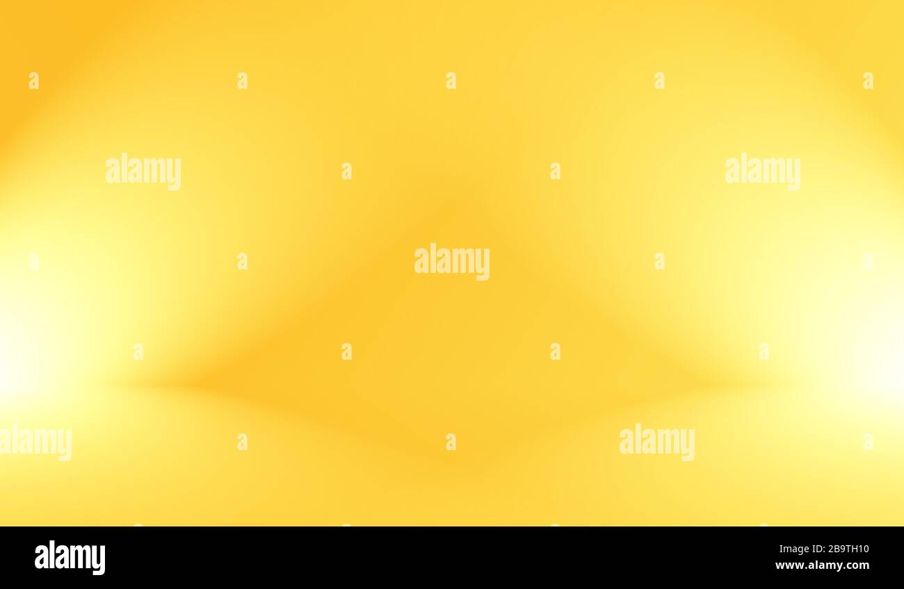 Magic abstract soft colors of shining yellow gradient studio background ...