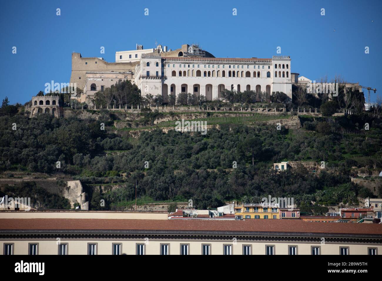 Certosa e museo di San Martino, and Castel Sant'Elmo, Naples, Italy Stock Photo
