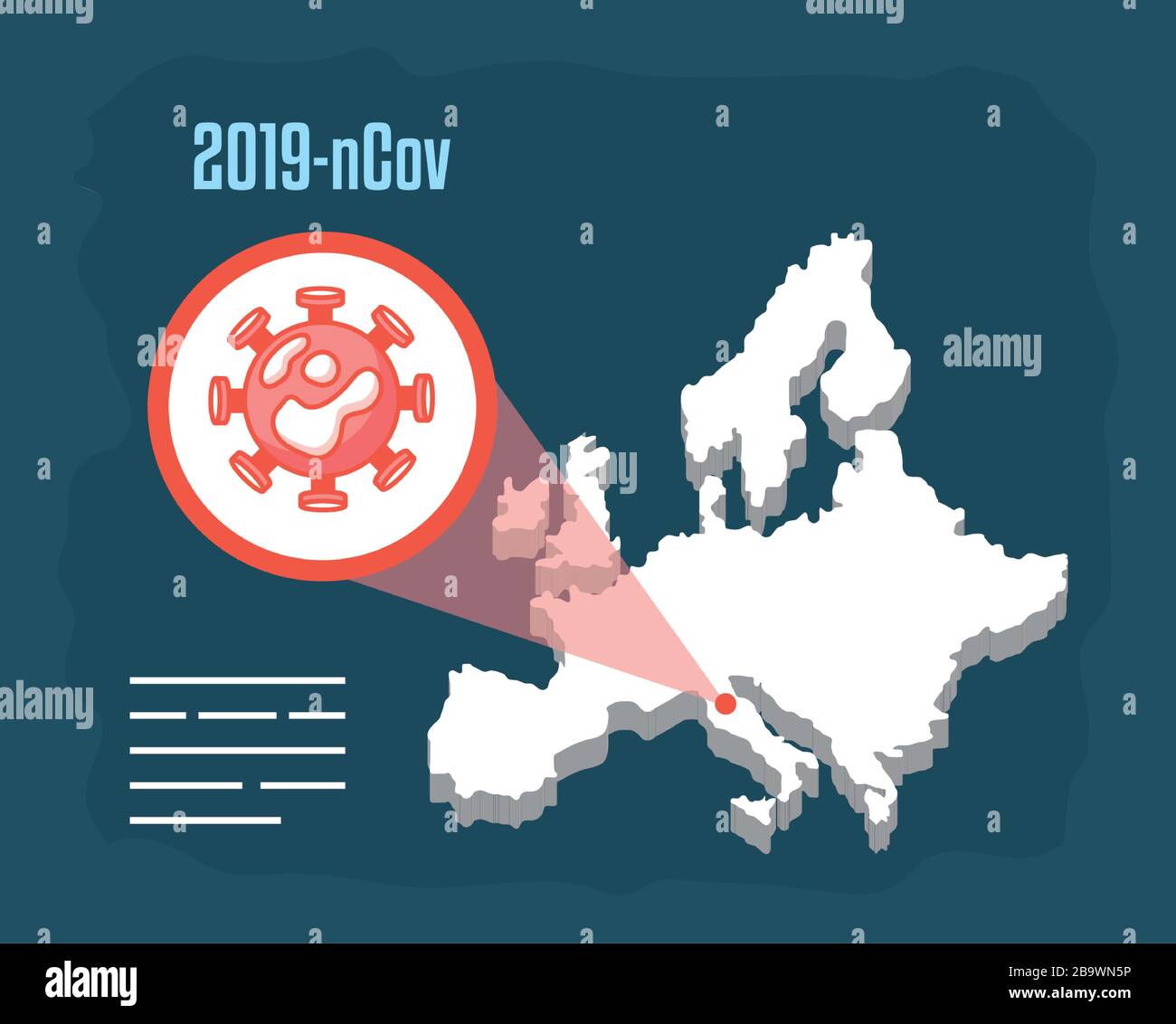 covid19 pandemic statistics with europa map Stock Vector Image & Art ...