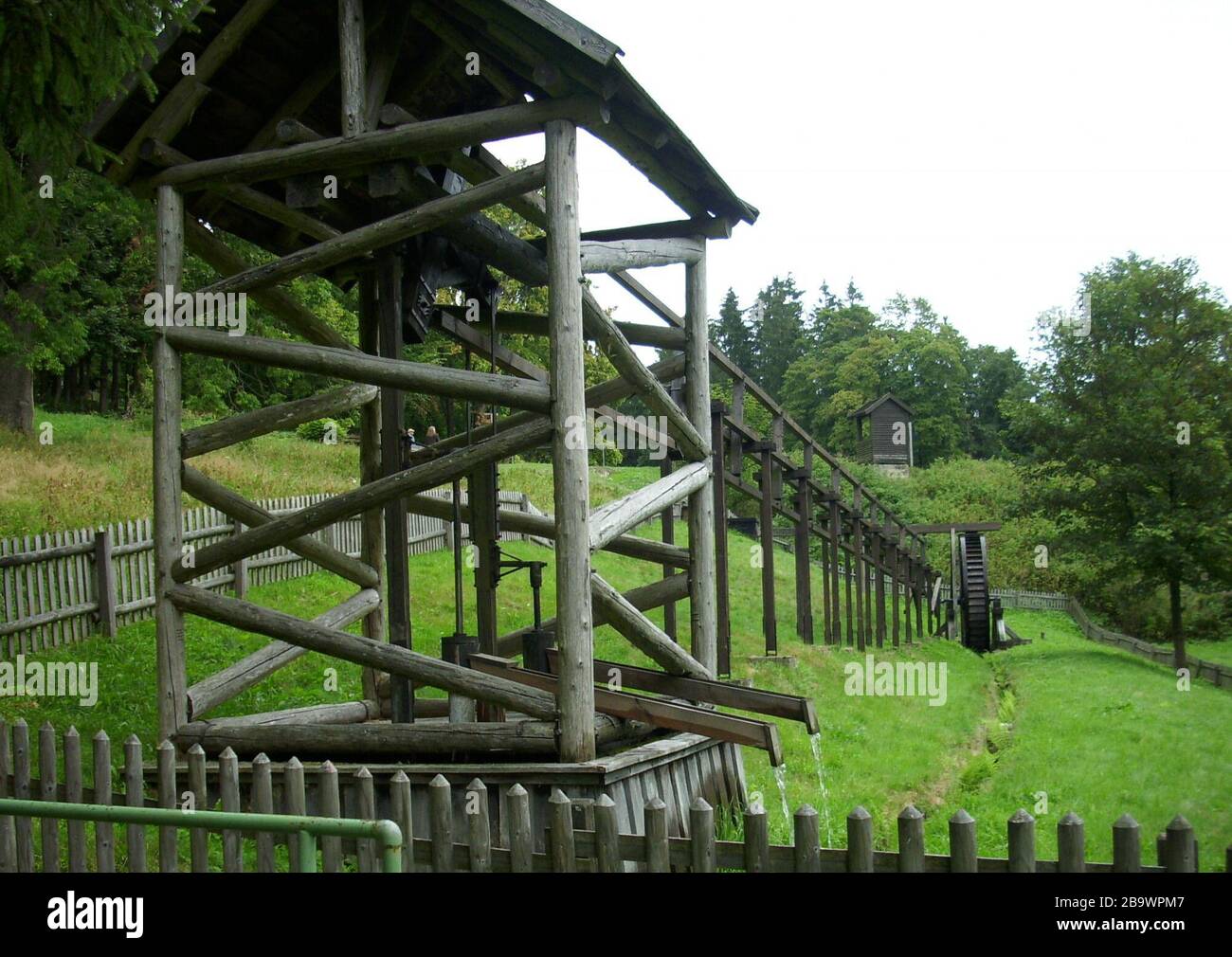 "Deutsch Schacht und Feldgestänge am Carler Teich in Clausthal