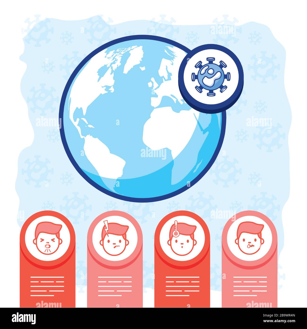 covid19 pandemic statistics with earth planet Stock Vector Image & Art ...