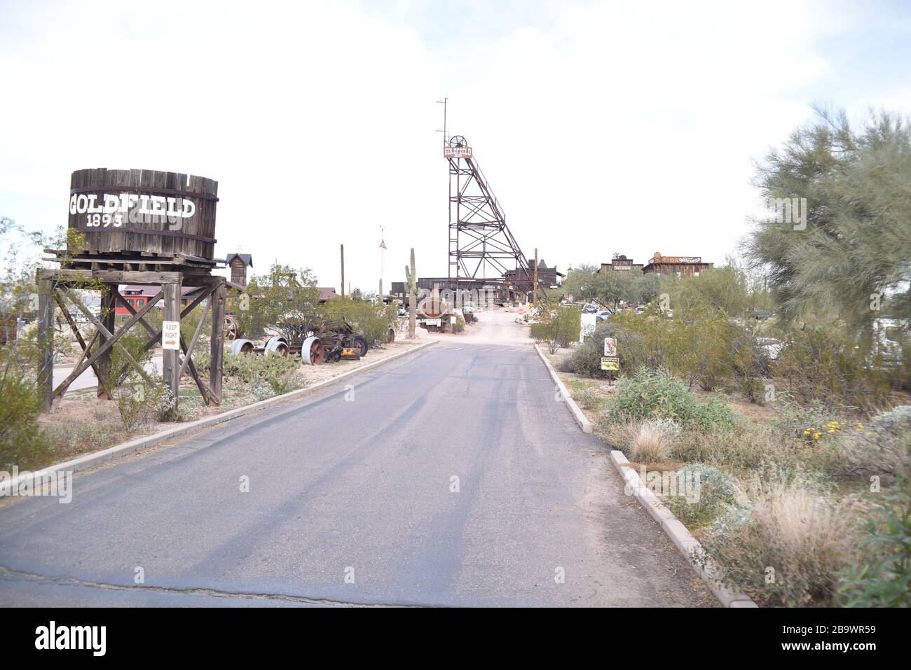 Apache Junction, AZ., 85119. U.S.A. Jan. 15, 2018. Goldfield ghost town. Gold mining from 1892