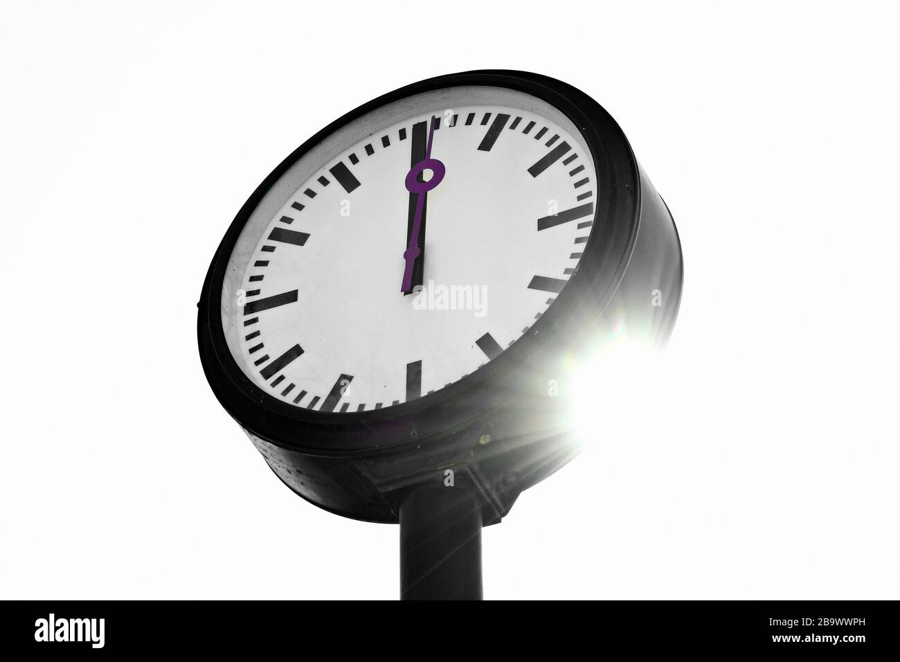 Controversial weekend time change clock installation zeitfeld by klaus rinke at the northern 
