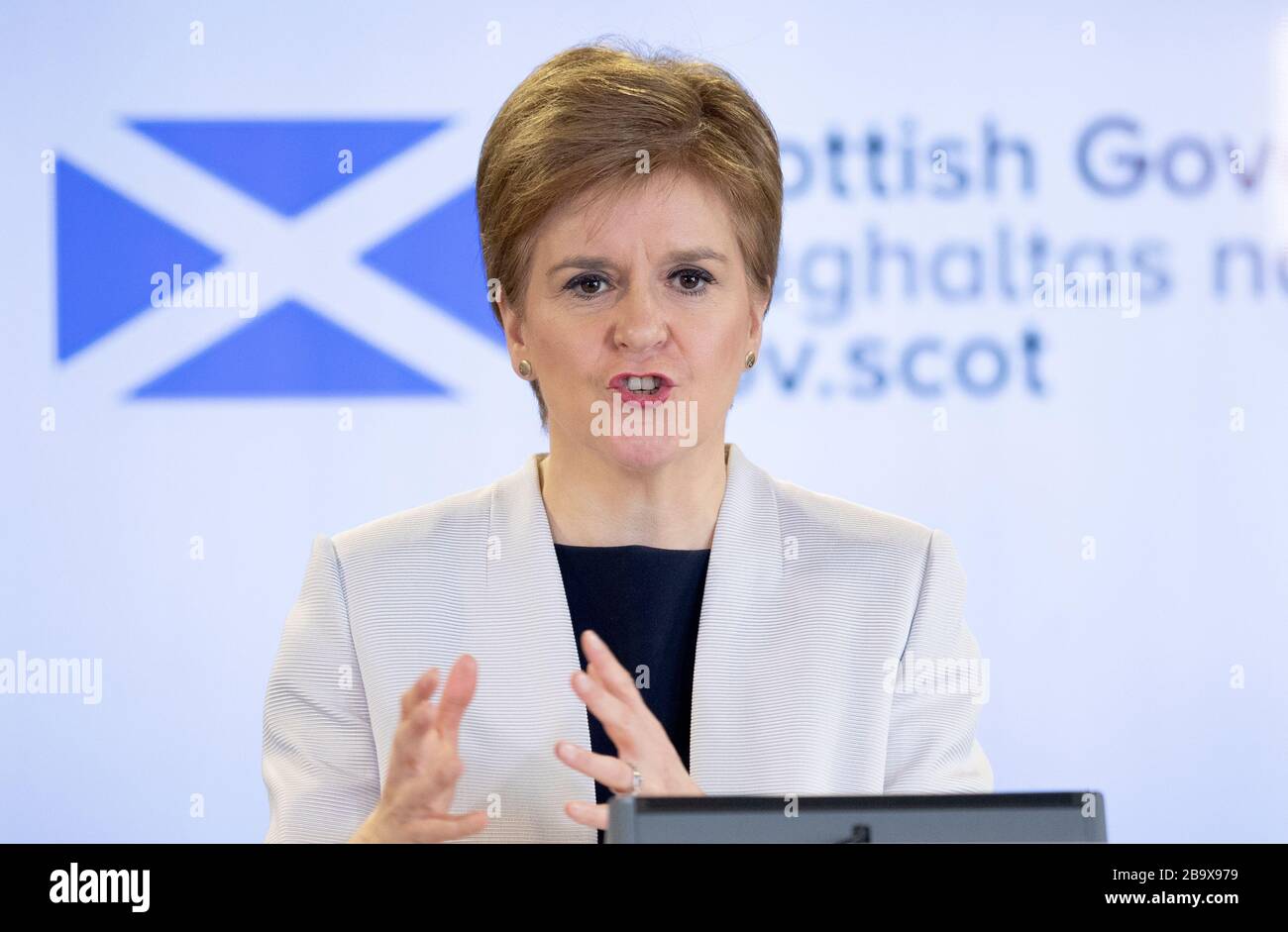Scotland s First Minister Nicola Sturgeon Holds A Briefing On The 
