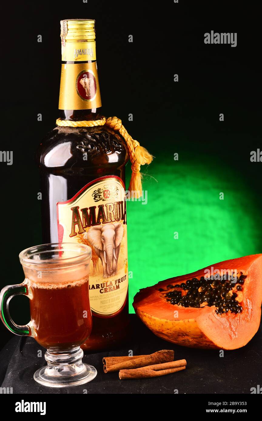 Amarula liquor, a traditional South African spirit Stock Photo Alamy
