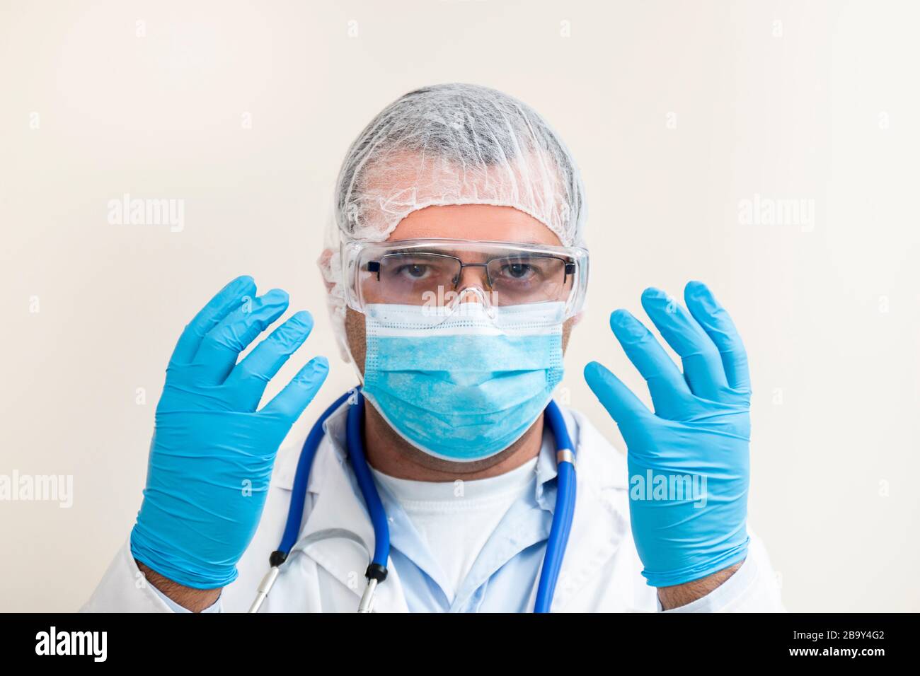 White coat doctor gear hi-res stock photography and images - Alamy