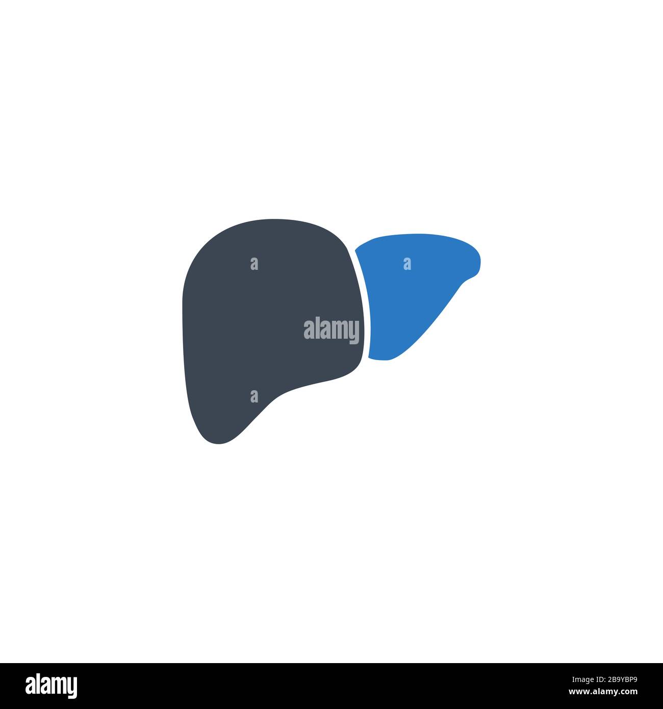 Liver related vector glyph icon. Stock Vector