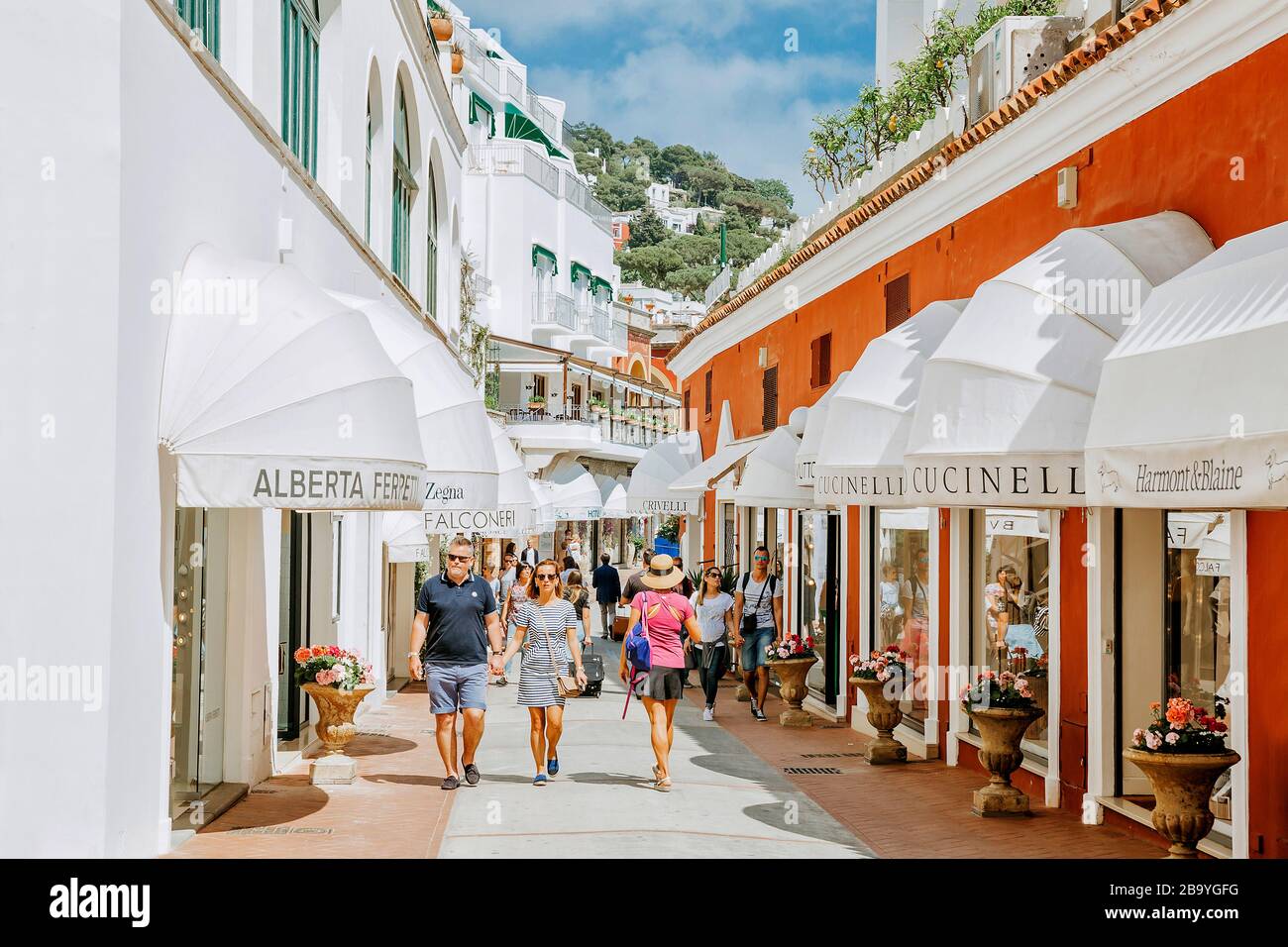 Capri, fashion shop, Capri island, Campania, Italy, Europe Stock Photo -  Alamy
