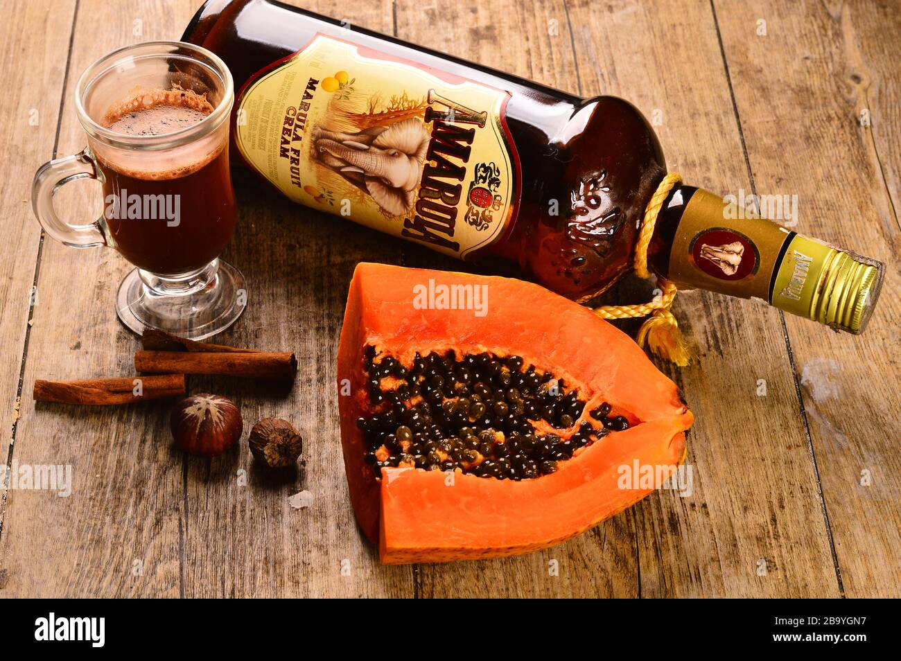 Amarula liquor, a traditional South African spirit Stock Photo Alamy