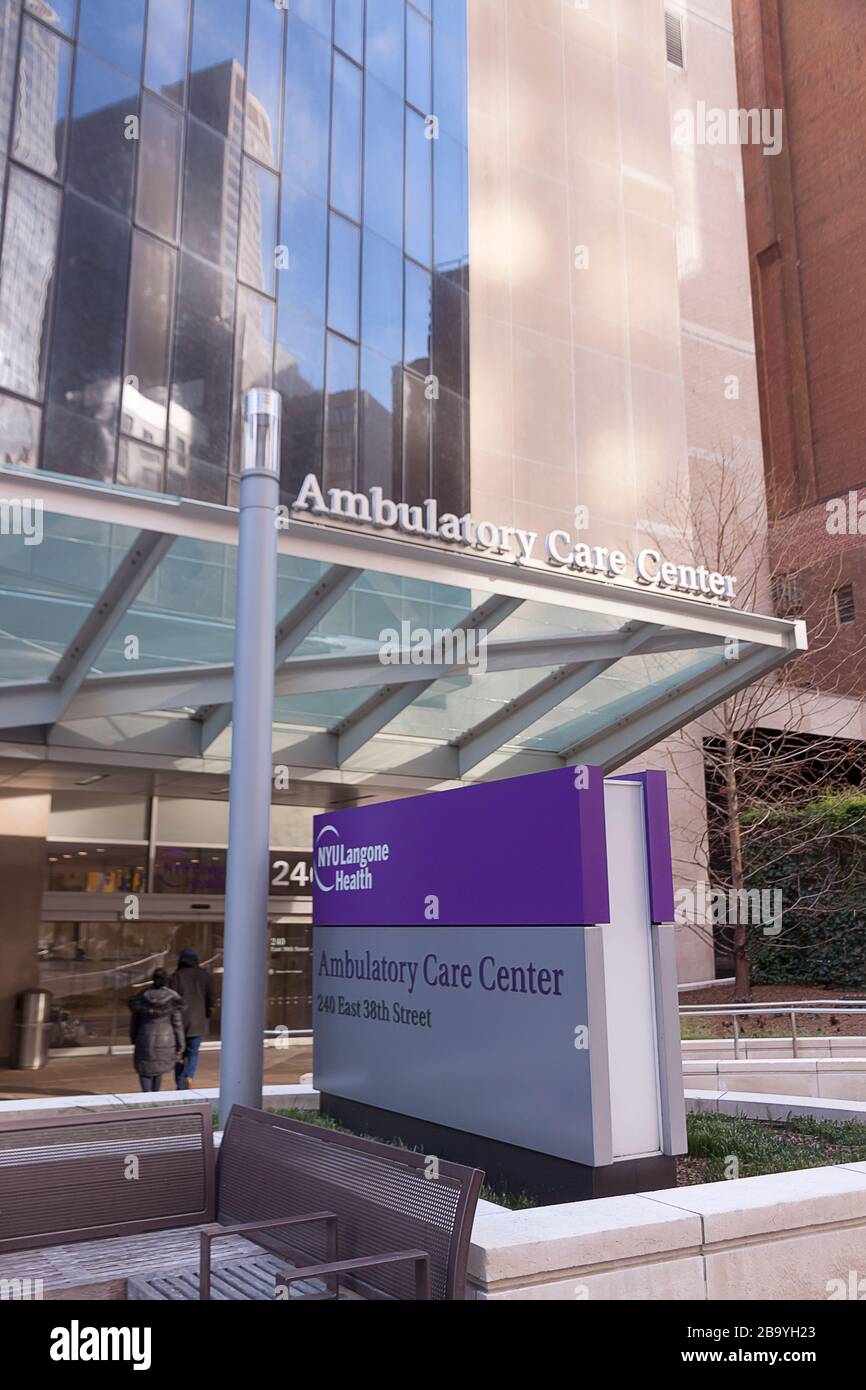NYU Langone Ambulatory Care Center in Murray Hill (Midtown), New York City offering medical outpatient services. Stock Photo
