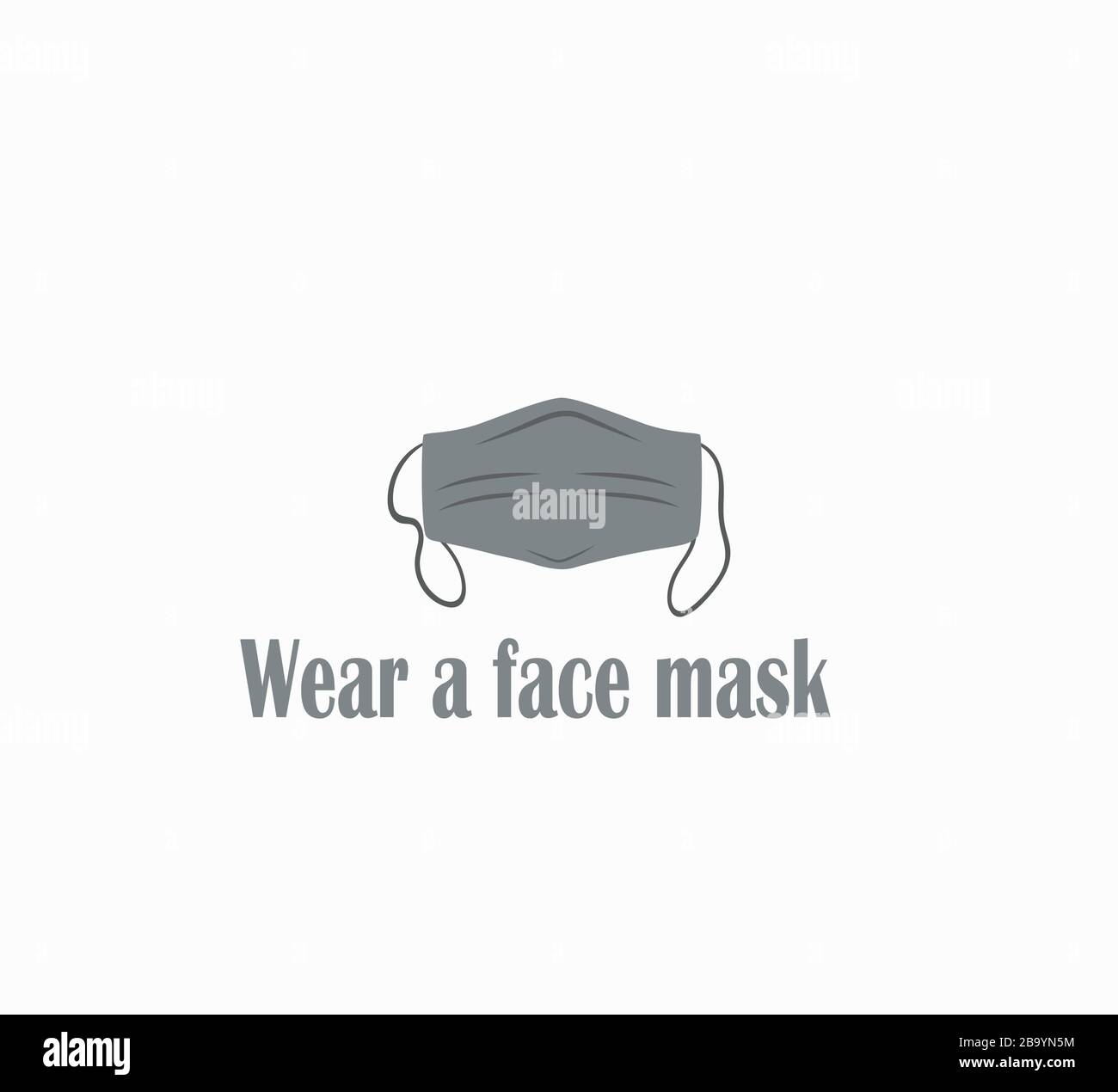 Medical face mask illustration vector Stock Vector