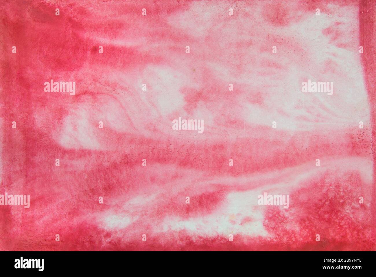 red color watercolor painted background Stock Photo