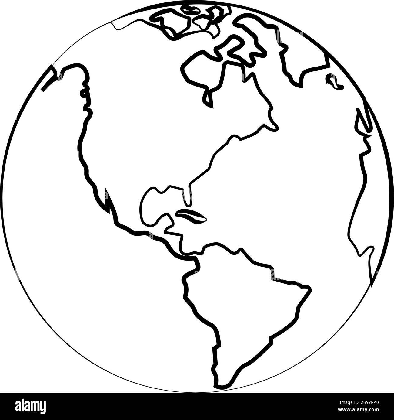 Image earth on space Black and White Stock Photos & Images - Alamy