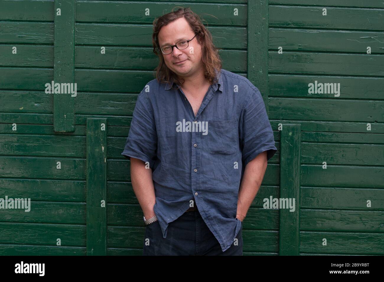 Hugh Fearnley-Whittingstall, chef, at Edinburgh International Book Festival, Edinburgh, Scotland, August 2003. Stock Photo