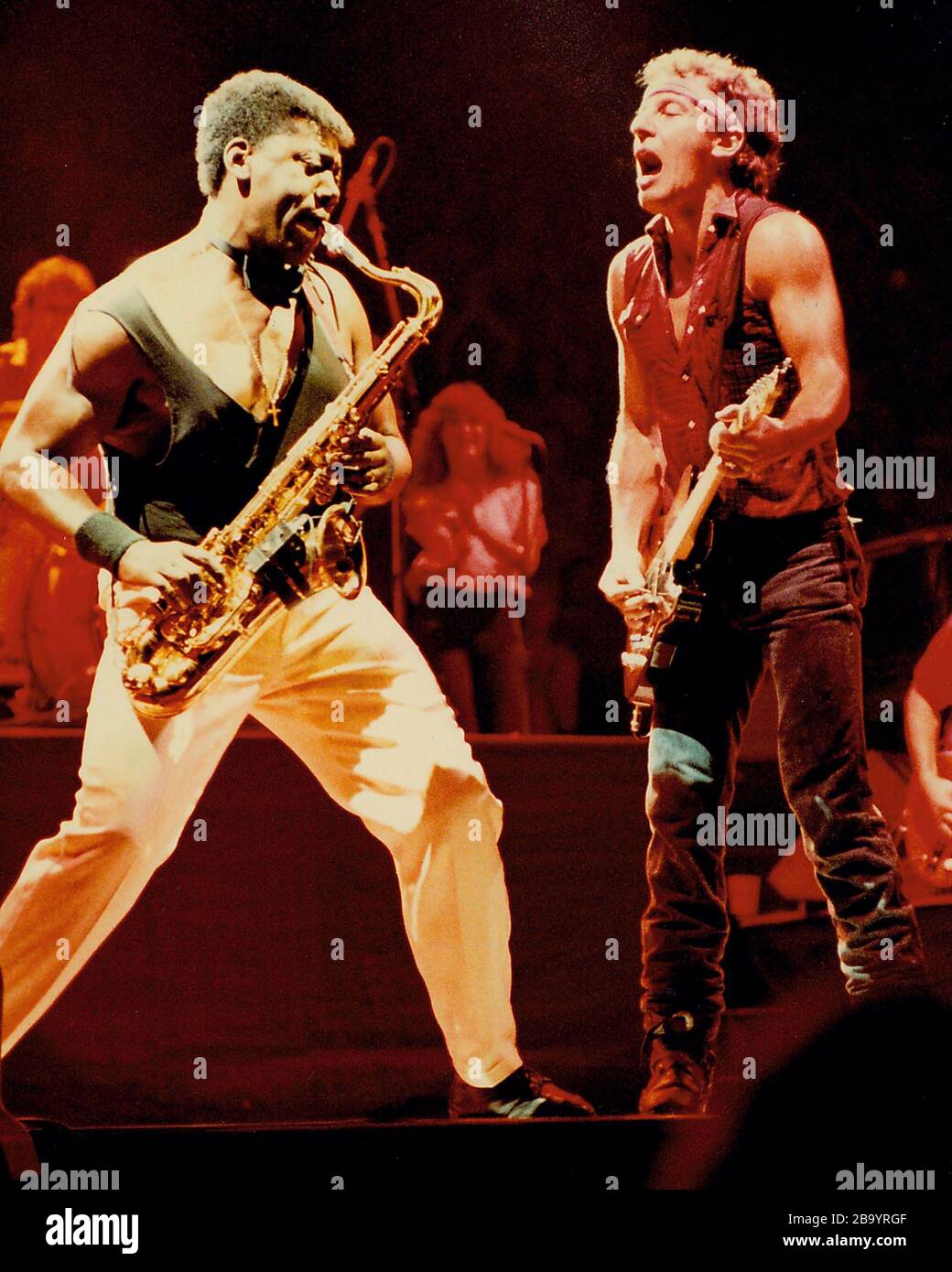 Bruce springsteen e street band 1984 hi-res stock