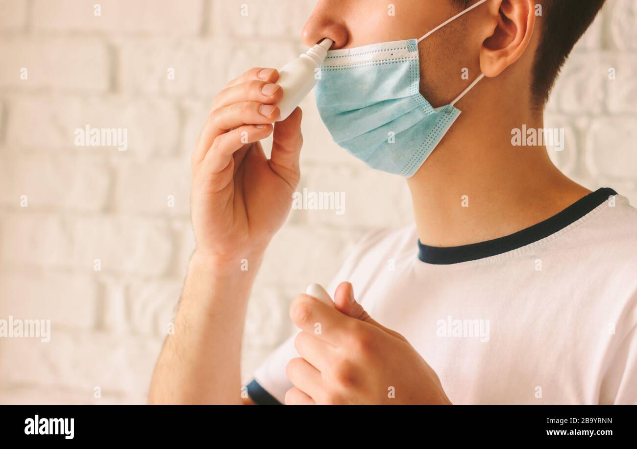 Nasal drops hi-res stock photography and images - Alamy