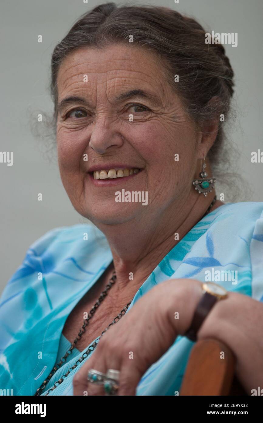 Lynne Reid Banks, children's book author, at Edinburgh International Book Festival, Edinburgh, Scotland, August 2003. Stock Photo