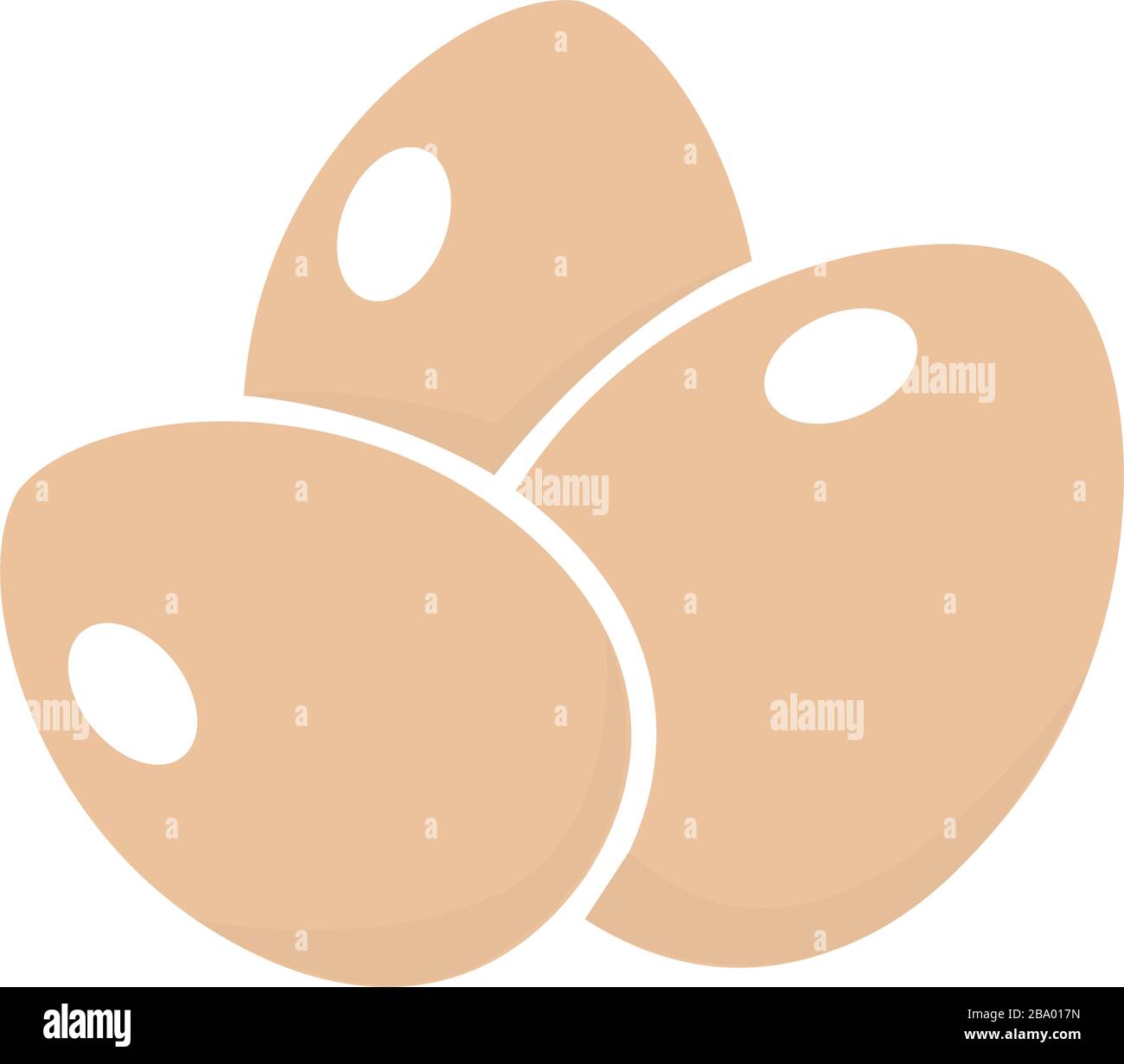 Set of eggs Stock Vector