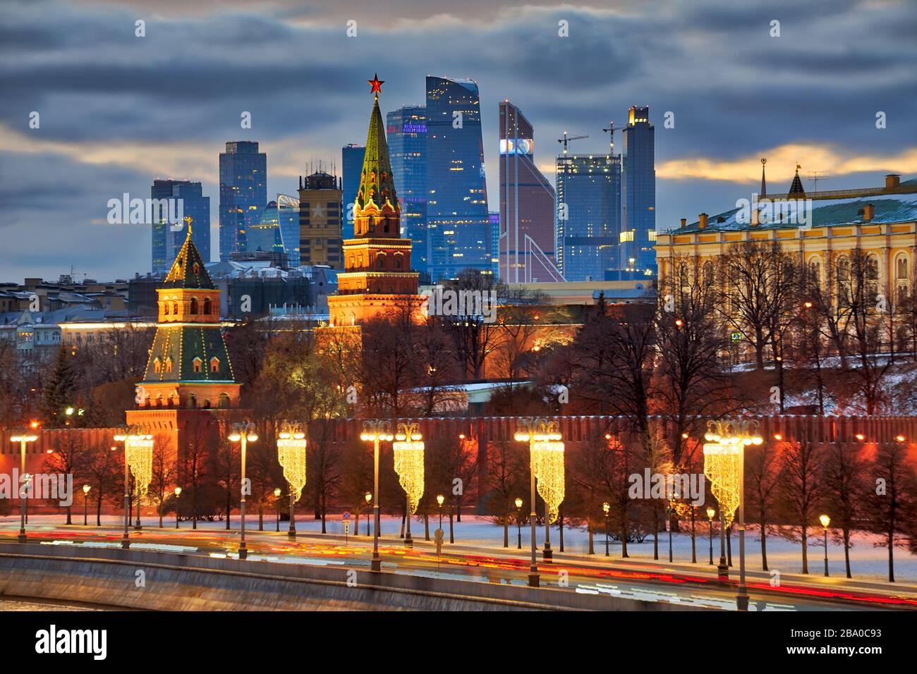 Москва Сити вид на Кремль