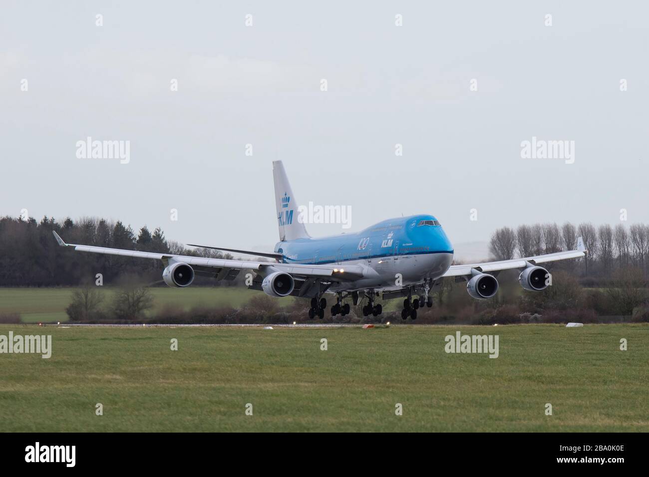 PHBFG Boeing 747 of KLM makes its final flight for retirement into