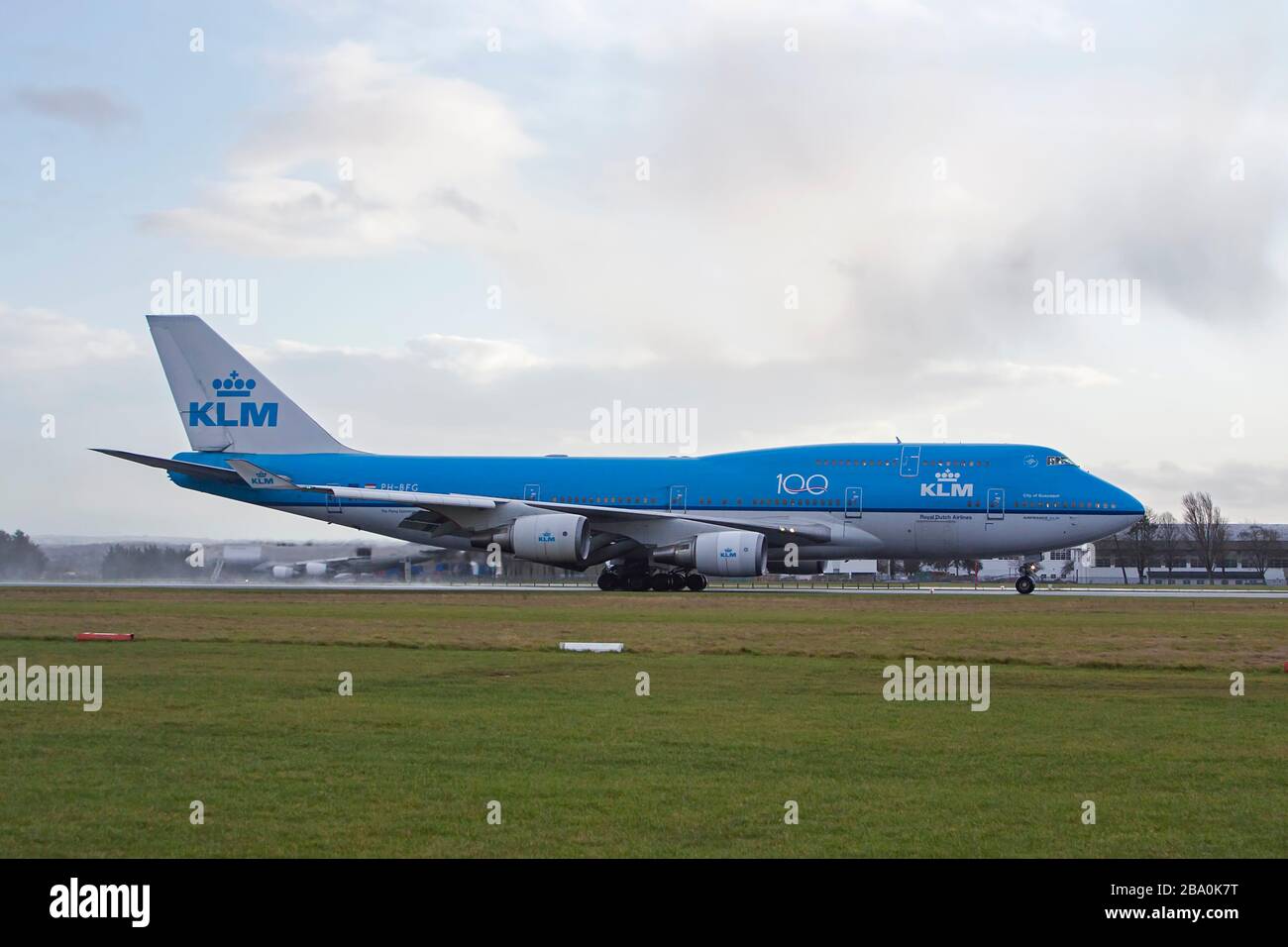 PHBFG Boeing 747 of KLM makes its final flight for retirement into
