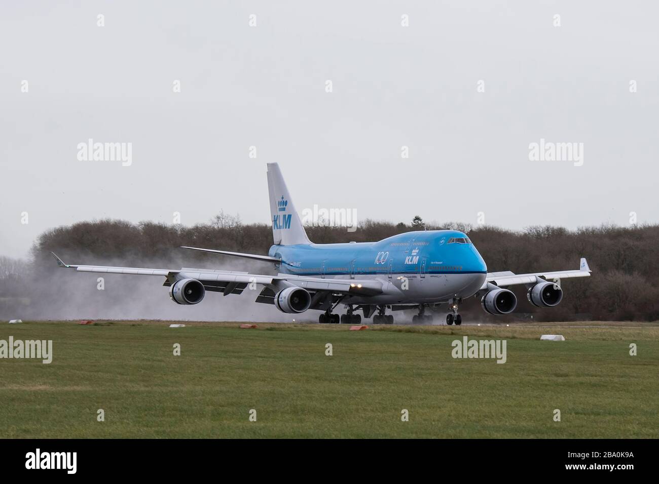 PHBFG Boeing 747 of KLM makes its final flight for retirement into