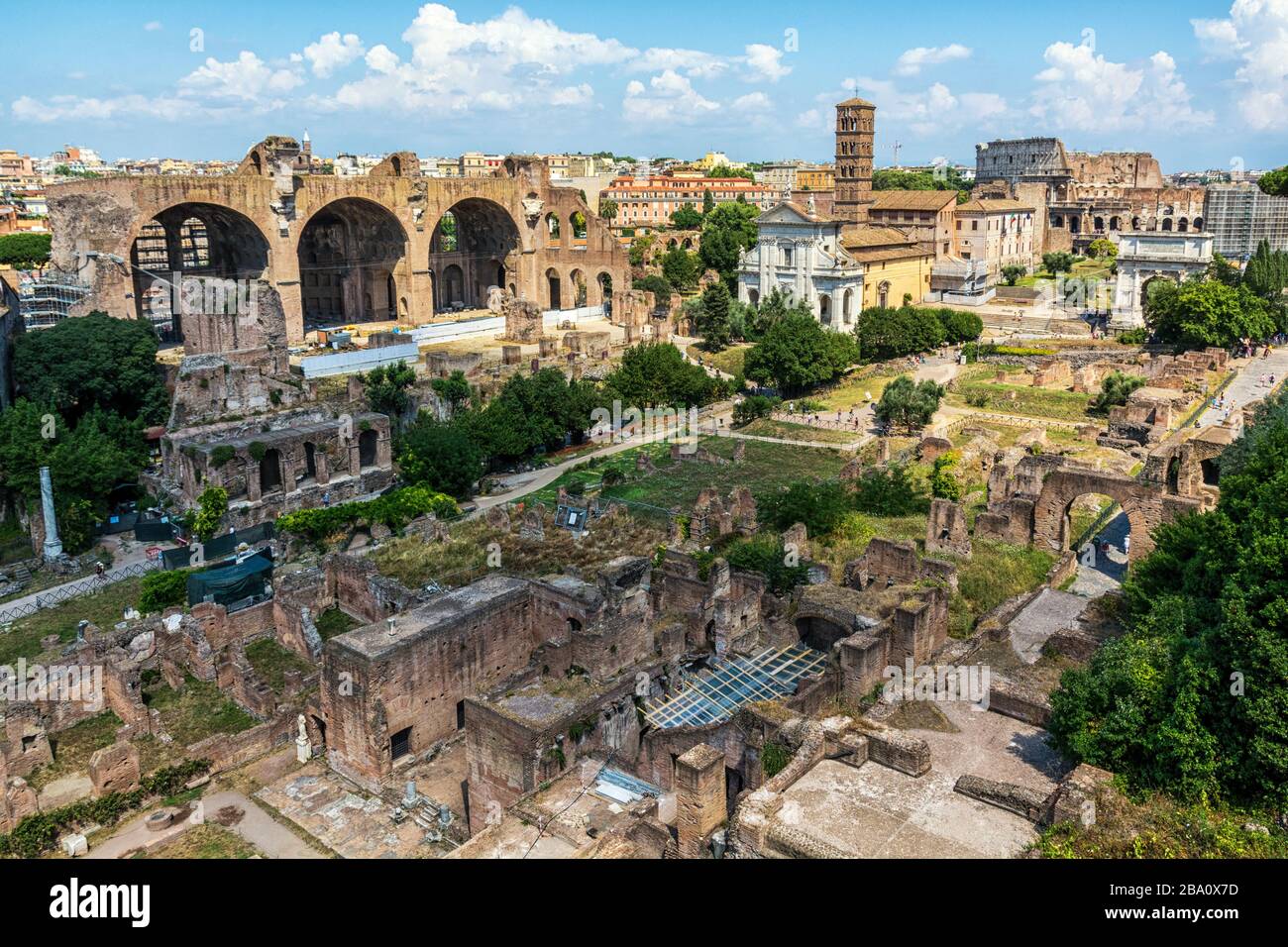 The Roman Forum in Rome Stock Photo - Alamy