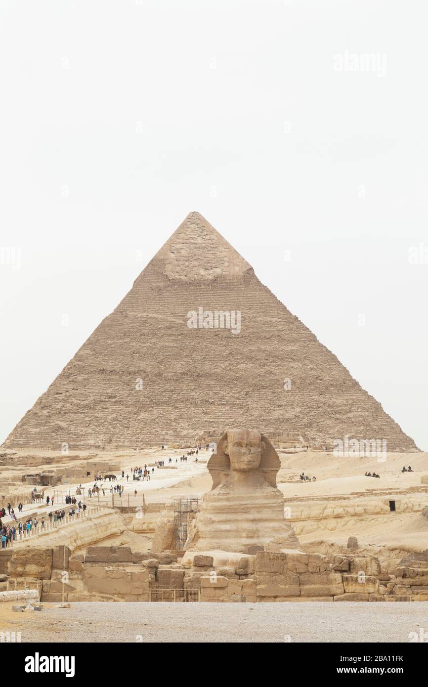 The Great Sphinx of Giza at the Giza Plateau in Cairo, Egypt. The ...