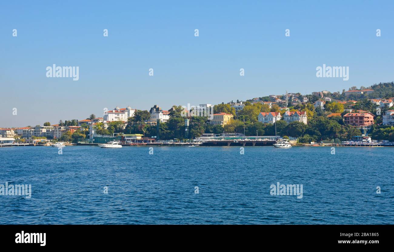 Buyukada, one of the Princes' Islands, also called Adalar, in the Sea of Marmara off the coast of Istanbul Stock Photo