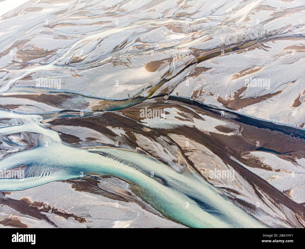 Glacial river Stock Photo
