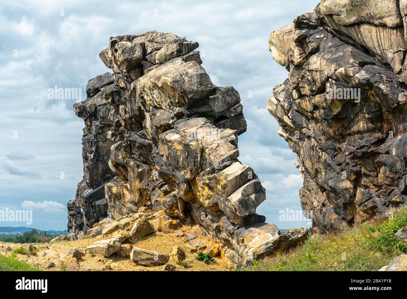 The Devil's Wall in the Harz Mountains Stock Photo - Alamy