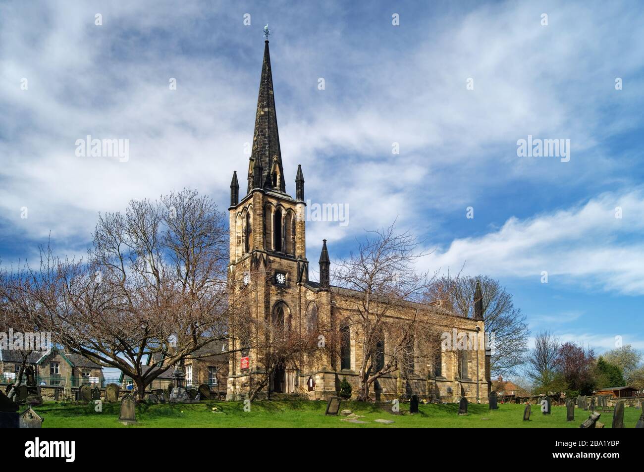 UK,South Yorkshire,Elsecar,Holy Trinity Parish Church Stock Photo