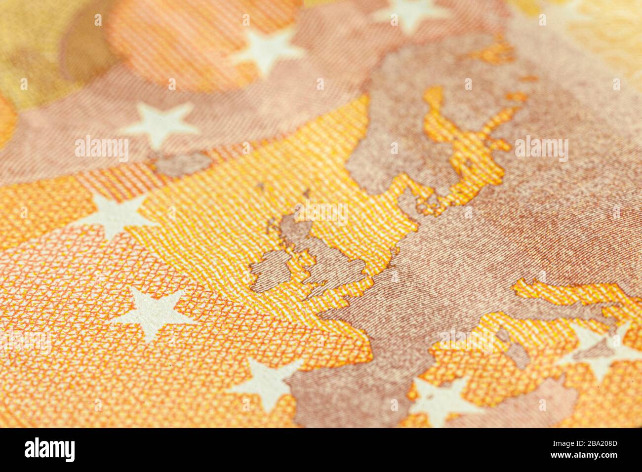 Euro bills print detail 5 Stock Photo - Alamy