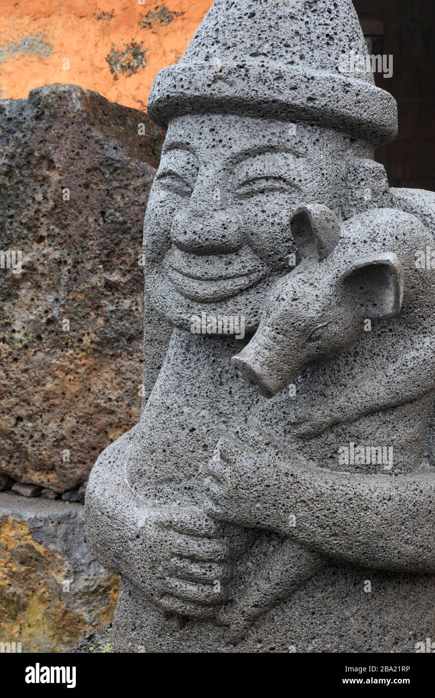 Grandfather Statue, Seongeup Folk Village, Jeju Island, South Korea