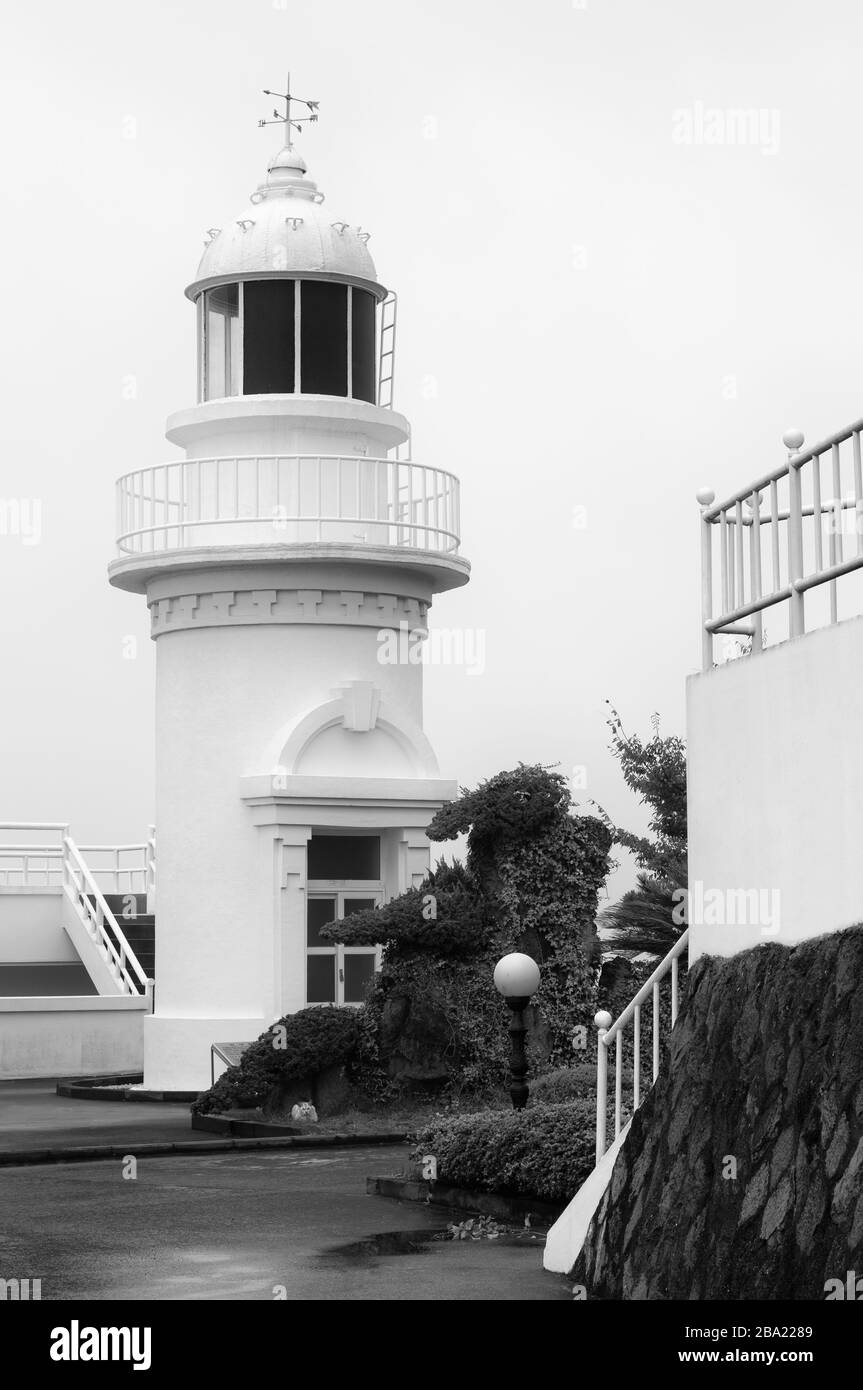Sanji Lighthouse, Jeju City, Jeju Island, South Korea, Asia Stock Photo