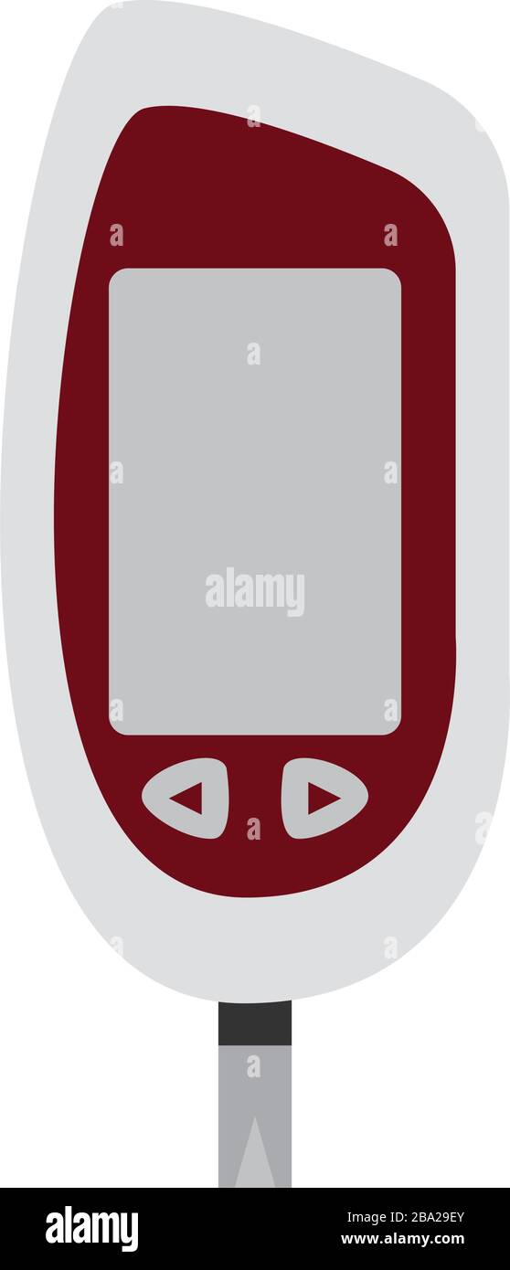 Isolated glucometer icon Stock Vector
