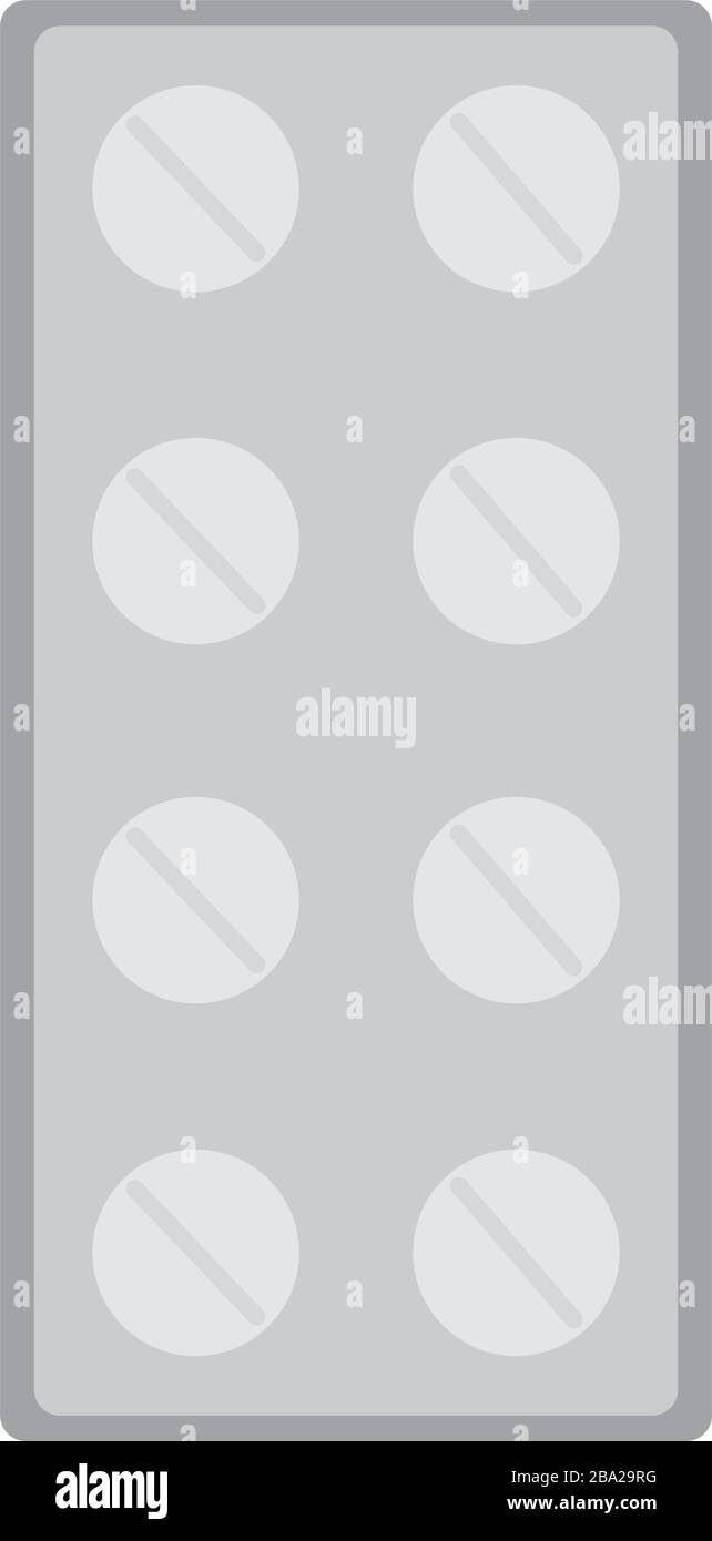 Pills in blister Stock Vector