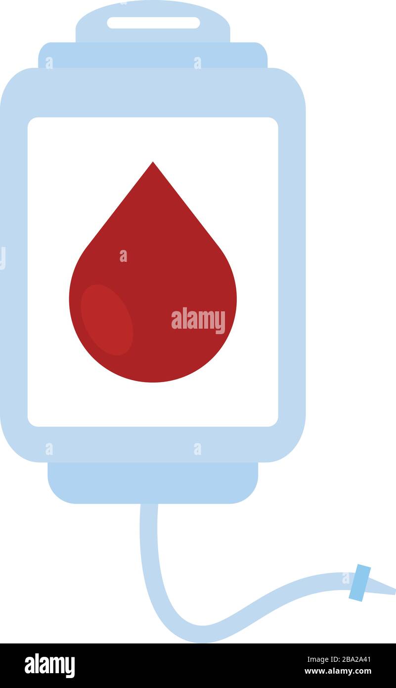 Isolated blood bag icon Stock Vector