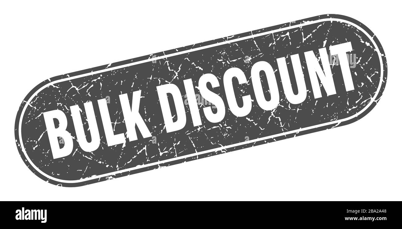 bulk discount sign. bulk discount grunge black stamp. Label Stock