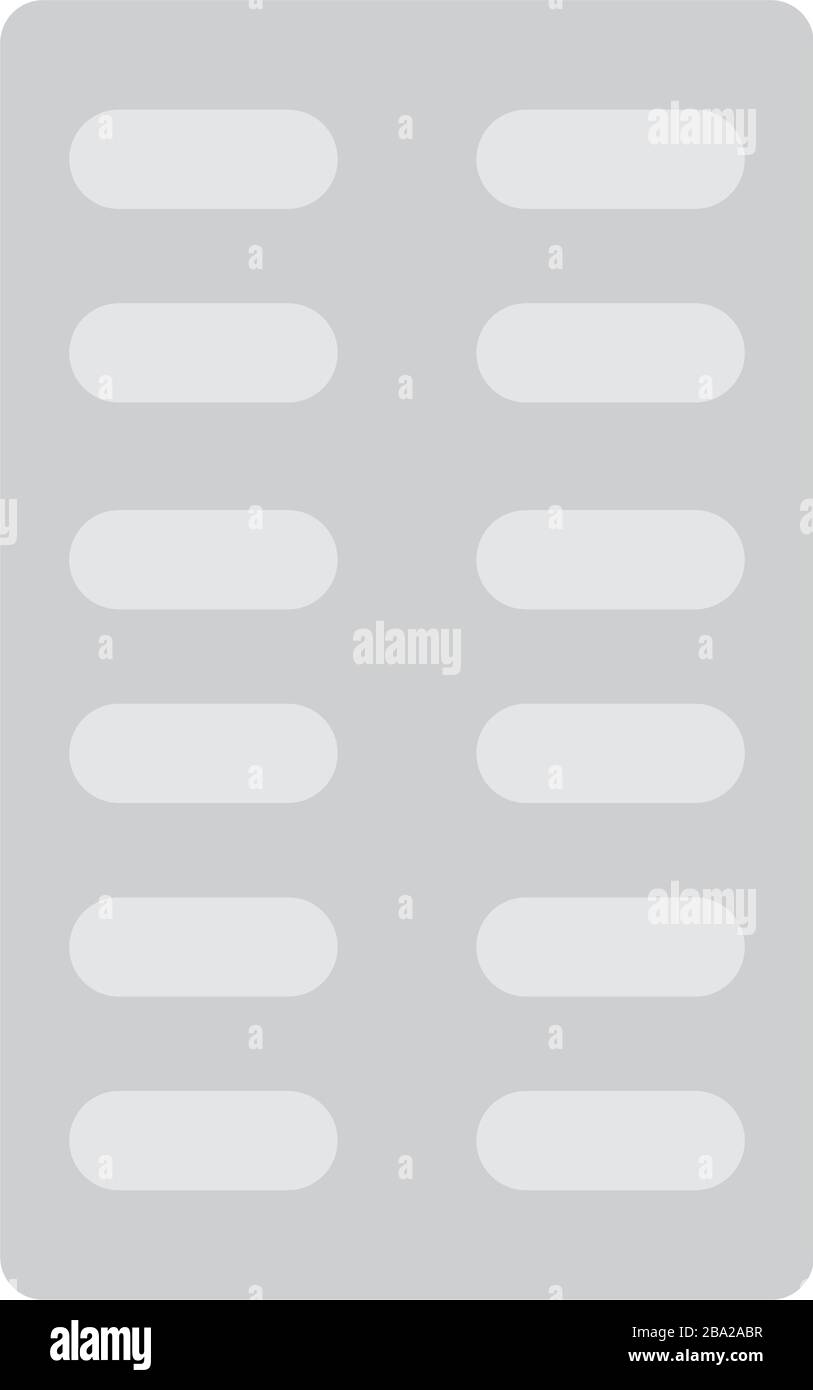 Pills in blister Stock Vector