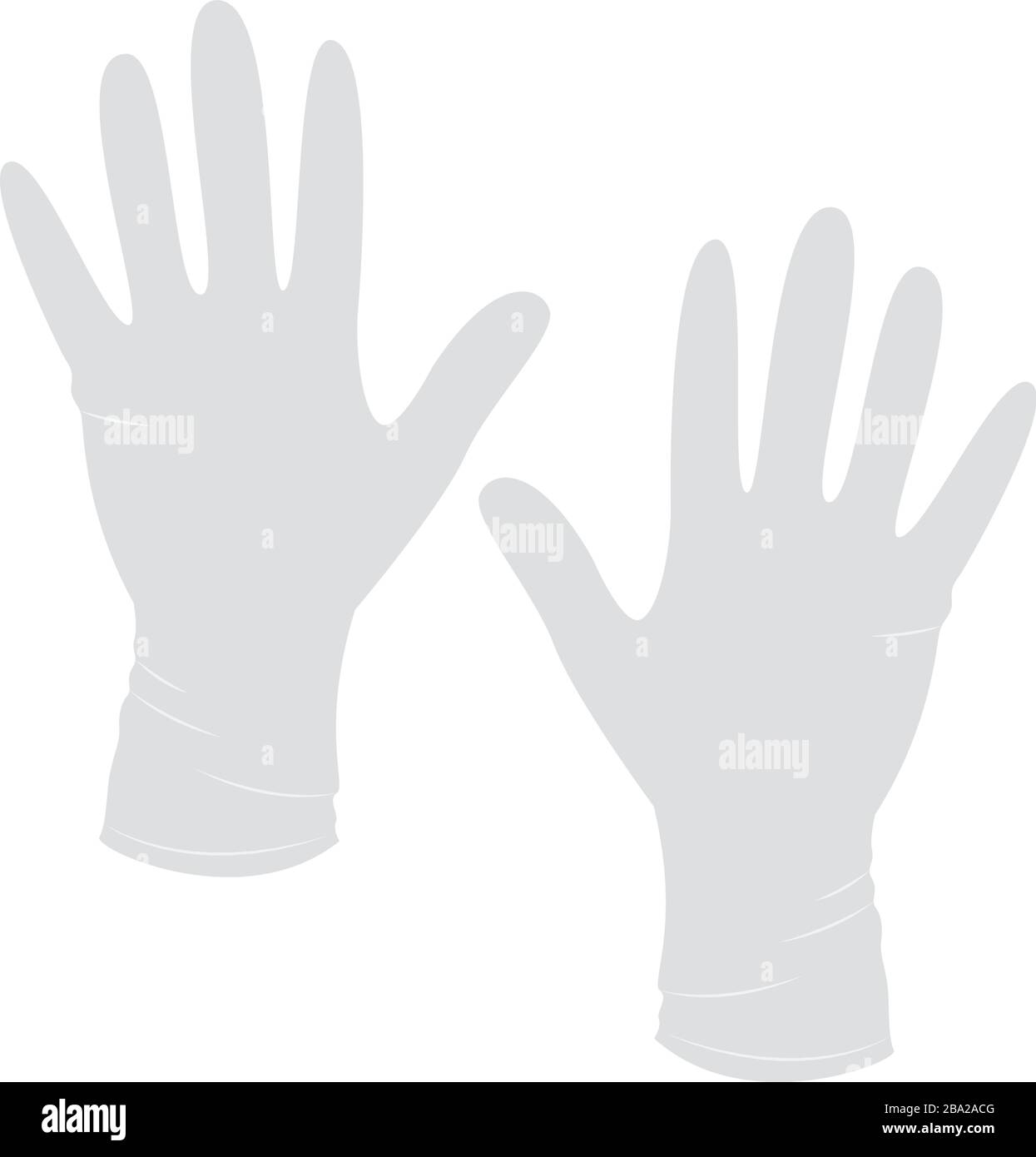 Isolated surgical gloves icon Stock Vector