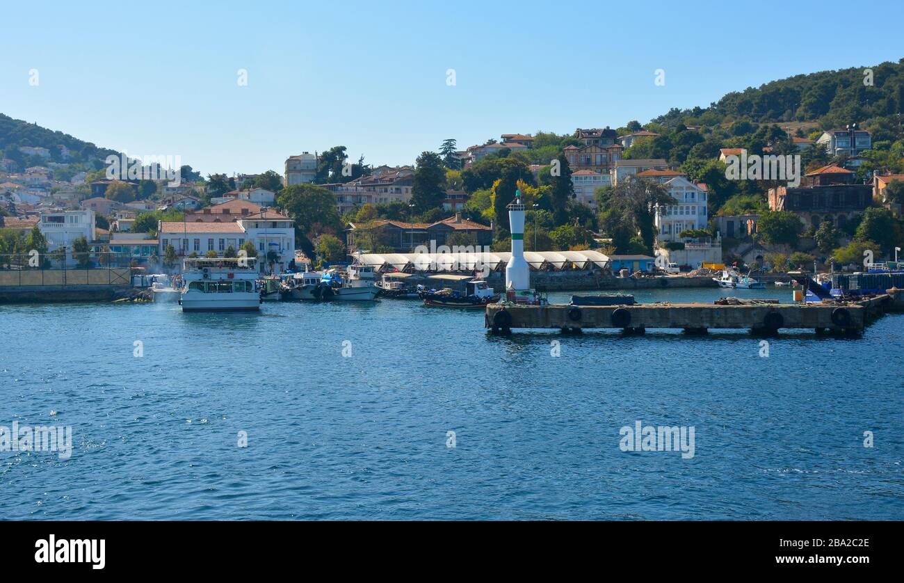 Heybeliada, one of the Princes' Islands, also called Adalar, in the Sea of Marmara off the coast of Istanbul Stock Photo