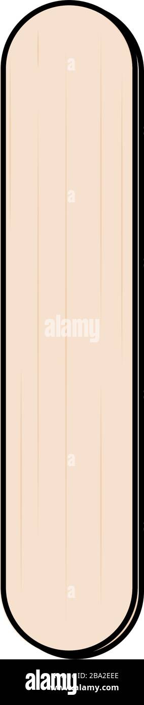 Isolated tongue depressor icon Stock Vector