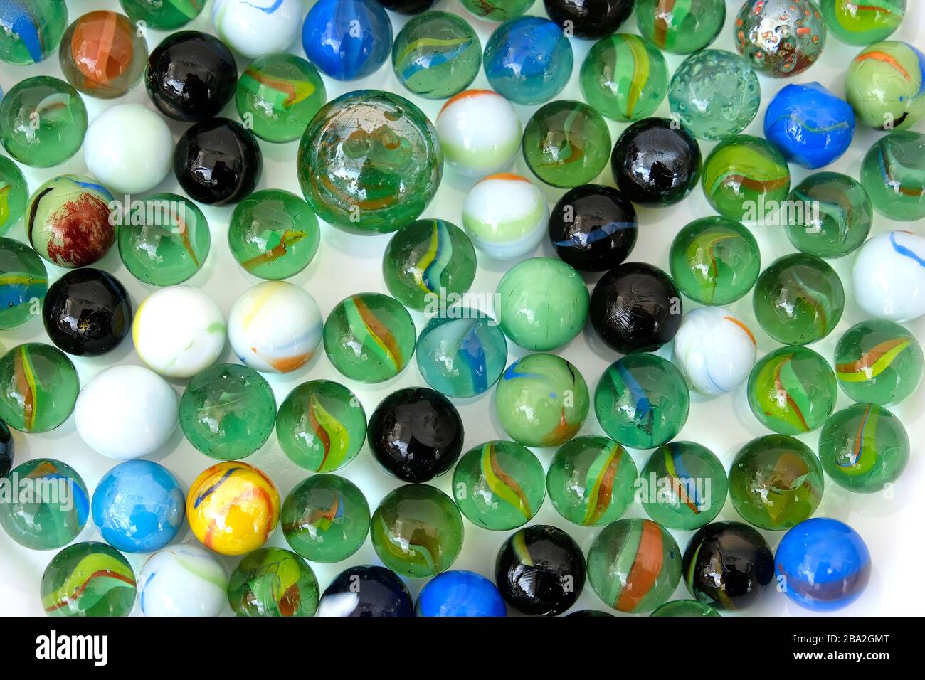 Colored glass balls on 360 degree rotating stand Stock Photo - Alamy