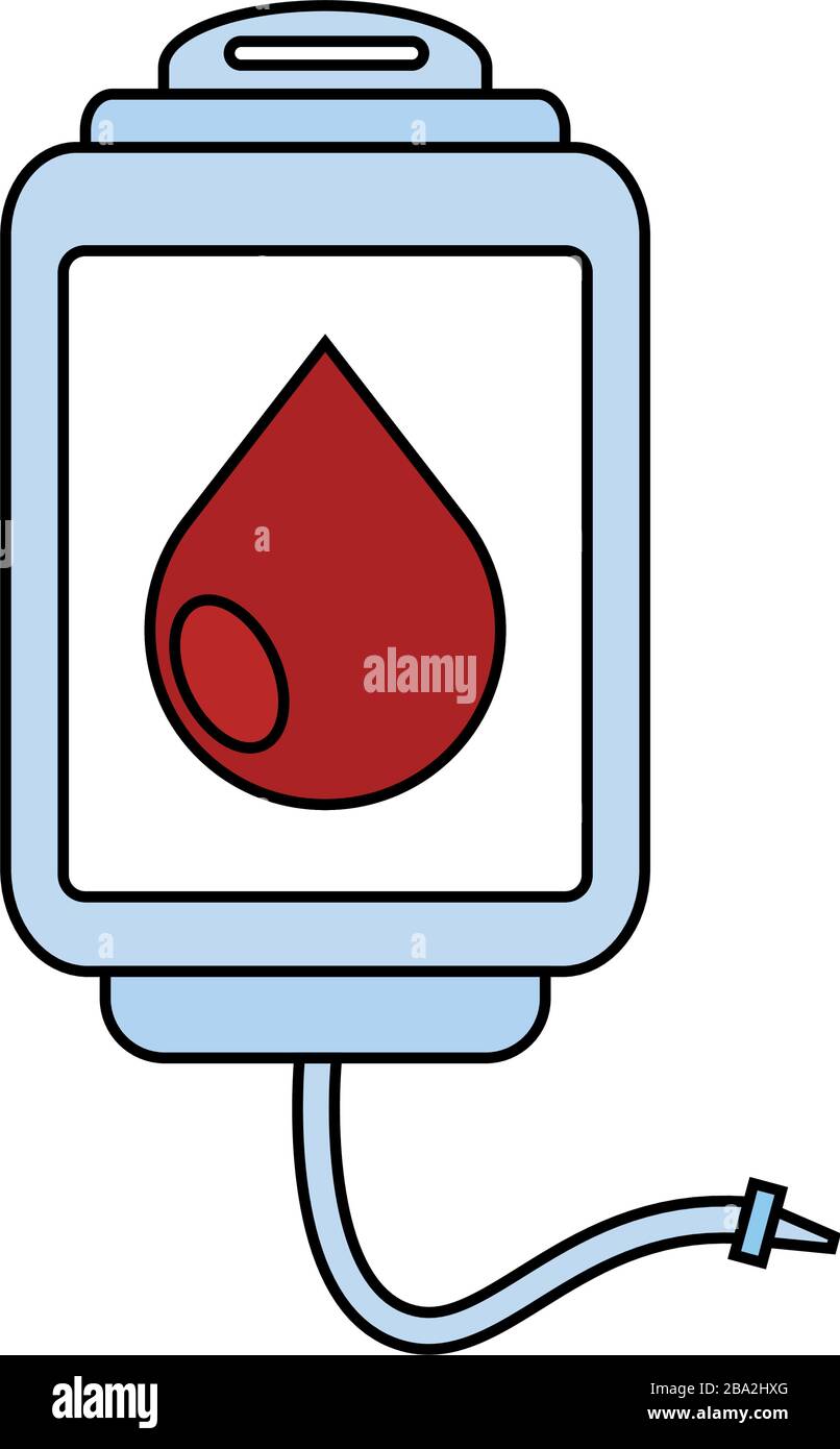 Isolated blood bag icon Stock Vector