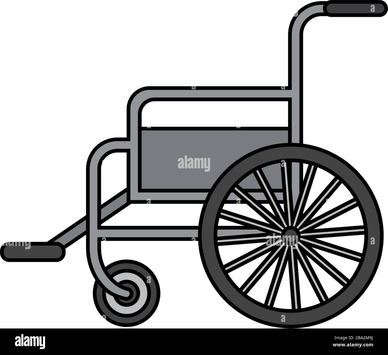 Isolated wheelchair icon Stock Vector
